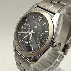SEIKO Lukia 5A89-0A10 Quartz Wristwatch, White Dial, SS, 14.5cm wrist NB/NA