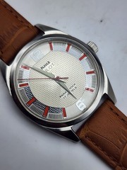 HMT Pilot Mechanical Watch Para Shock 17 Jewels Classic Hand Winding Wristwatch