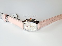 MICHELE SWISS MADE CHRONOGRAPH PINK RELEVE SILVER WATCH, MWW19A000036, NIB