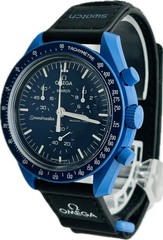 OMEGA X Swatch Speedmaster Mission To Neptune SO33N100 Unisex Excellent A7172