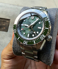 Seiko Prospex GMT Diver 200m Green Dial/Bezel Auto Steel Bracelet SPB381