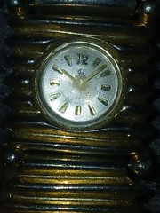 Vintage Louis 17 Jewels Ladies Mechanical Watch Gold Tone ORIGINAL CROWN -WORKS-
