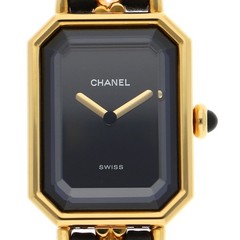 CHANEL H0001 Premiere M black Dial Quartz Gold Plated Leather Women’s