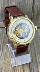 Marriage Watch – Swiss Vintage Movement 49mm, Hand Engraved Custom Gold Dial Dog