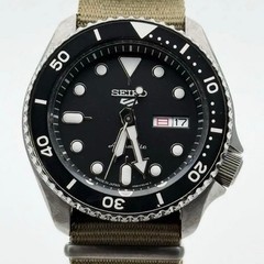Seiko 5 Sports Automatic Watch Seiko 4R36 07G0 Black 43mm wrist 23cm