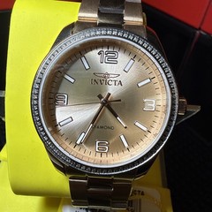 Invicta Elite Diamond 0.28 Carat Diamond Women’s Watch – 36mm, Rose Gold (48742)