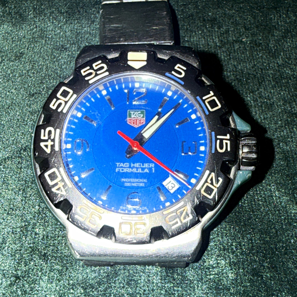 TAG Heuer Formula 1 Quartz Diver 200m Blue Dial Date 35mm SS Bracelet