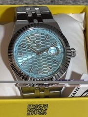 Invicta Specialty 40mm Men’s Watch Steel Teal Flame Fusion Crystal 69859
