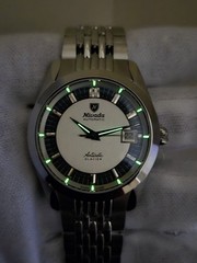 Nivada Grenchen Antarctic Glacier 38mm Automatic Swiss Watch Beads of Rice
