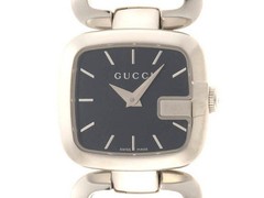 GUCCI 125.5 YA125510 Stainless Black Ladies Quartz Used 432 2143600398905 From J