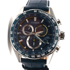 Citizen CB5918-02L Men’s PCAT Atomic Time Perpetual Calendar Leather Band Watch