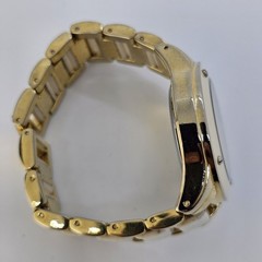 Anne Klein Women’s Watch 36MM Ceramic Swarovski Crystal 5.5″ Wrist New Battery