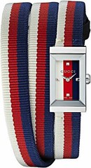 Gucci G-Frame Women’s Red White Blue Dial Ladies Watch – YA147502 ($870 MSRP)