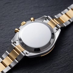 COSO Torvex Chronograph Watch White Dial Gold Sub-dials Two-Tone Bracelet