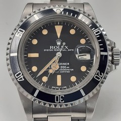 W/Box Papers 1982 Mint Rolex Submariner 40 mm Never Polish Steel Watch 1680