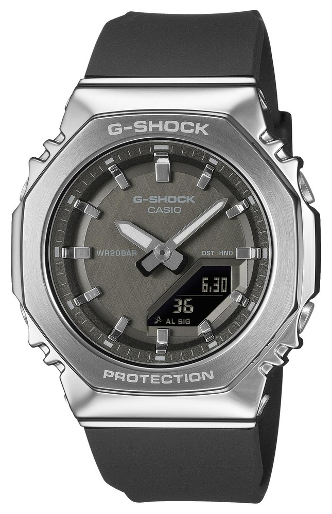 CASIO G-SHOCK GM-S2110-1A1JF Black Stainless Steel Unisex Watch New in Box