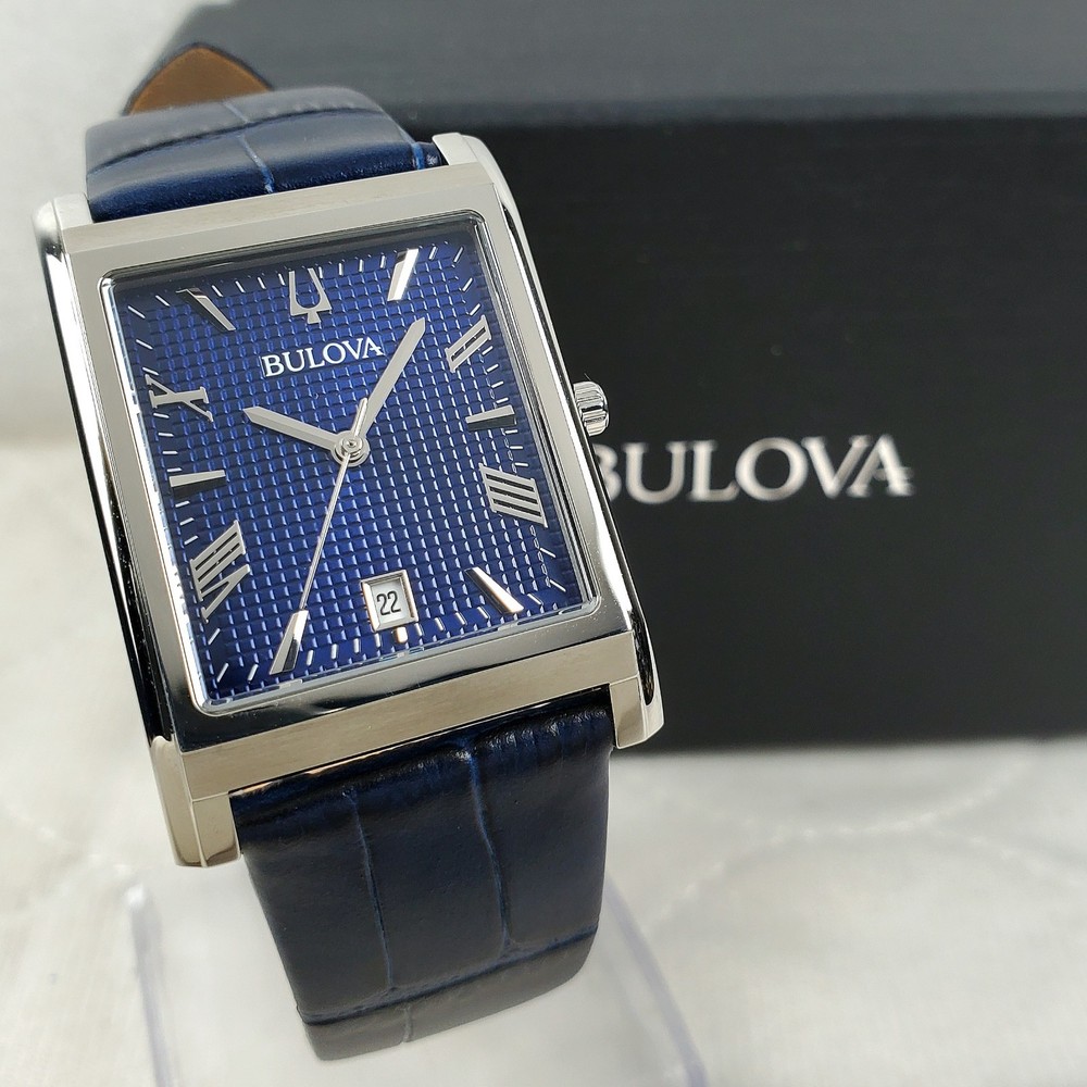 BULOVA SUTTON TANK 96B442 BLUE CLASSIC JAPAN SAPPHIRE MEN’S WATCH NEW