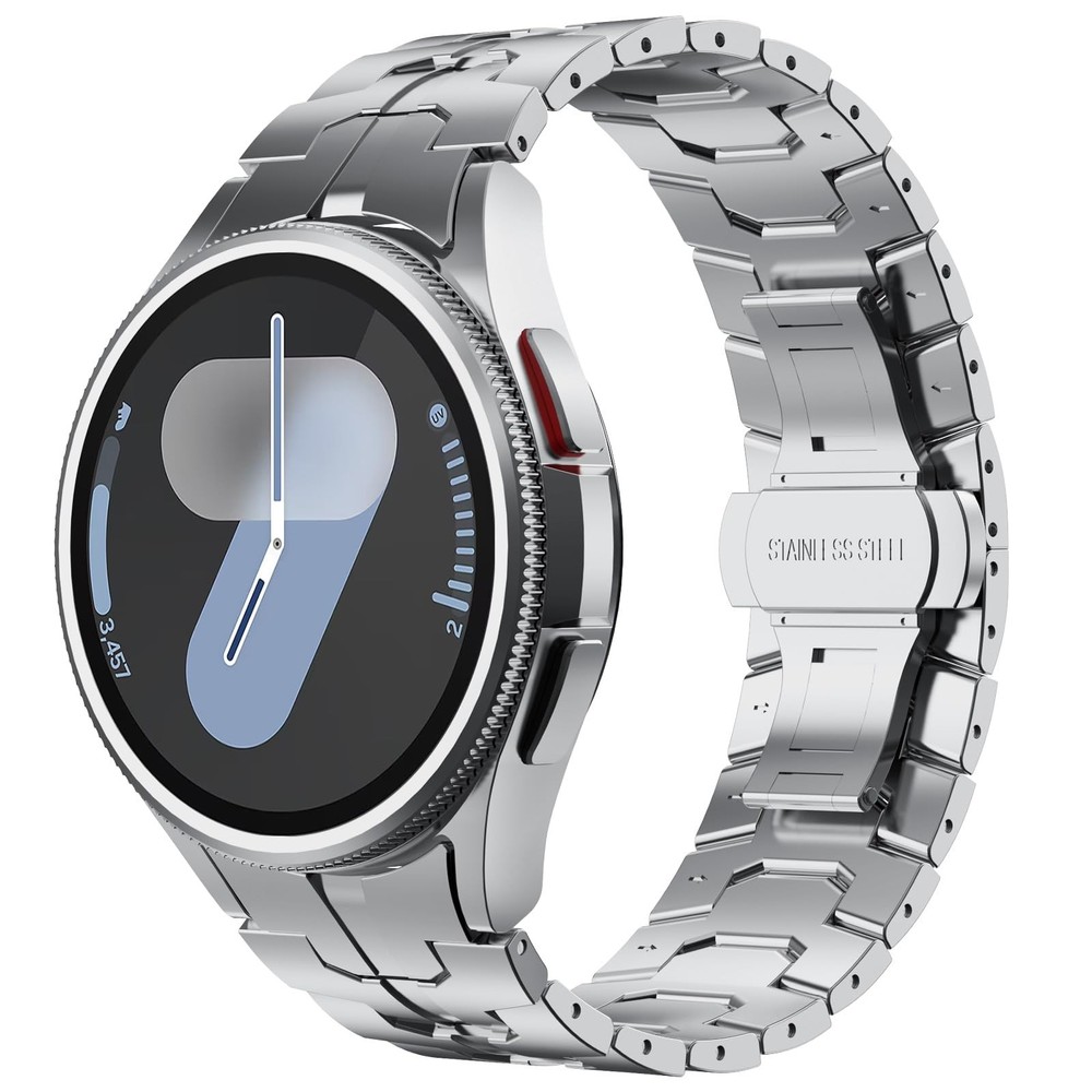 FULLIFE Band for Samsung Galaxy Watch 7 6 5 4 FE 40mm 44mm Men No Gap Steel