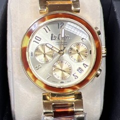 Leecooper Watch LC-16L-D Women’s Stainless Steel Band Multifunction Gold Date