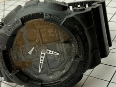 Casio GA-100-1A1 G-Shock 51mm Quartz Ana-Digi Chronograph New Battery