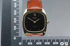 New Battery [Near MINT] Vintage Seiko Dolce 6020-5260 Tank Quartz Mens Watch　