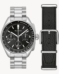 Bulova Lunar Pilot Chronograph Men’s Watch Sapphire With Bonus Strap 96K111