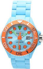 Invicta Grand Diver Playa Men’s 42mm Light Blue & Orange Aqua-Plated Watch 49484