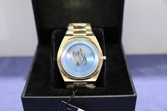 MVMT 11th Anniversary Limited Edition #335/500 Gold Tone Blue Dial Quartz Watch