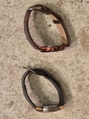 2 FOSSIL Watches Road Trip JR7728 & BQ-B427 LEATHER BAND ** WORKING **