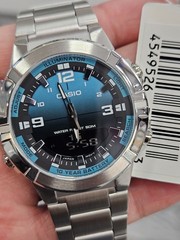 Casio AMW-870DA-2AVDF Men’s Stainless Steel Analog Digital Watch – Blue Black Di