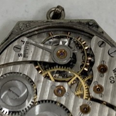 Antique Hamilton 986A 17 Jewel Art Deco Watch 14K Gold Filled NOT WORKING