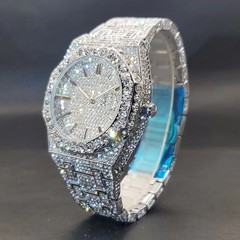 BRAND NEW 2025 Men ICED OUT MOISSANITE/DIAMOND SIMULATED Luxury Watch