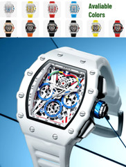 ONOLA Quartz Watch Men Multifunctional Waterproof Sports Chronograph Calendar