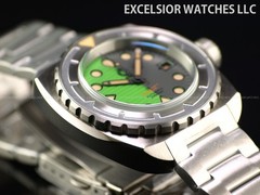 Esoteric Bathyal II Bipolar 44mm Automatic Sapphire 600m Diver Gray Green Watch