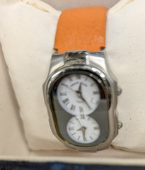 Philip Stein Wristwatch Teslar Orange Band Boxed