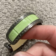 Concepts INC Vintage Y2K Watch Cuff Green Intricate Design Quartz Movement