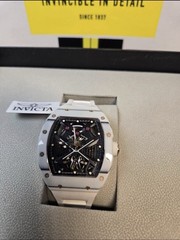 Invicta S1 Rally Automatic Men’s Watch White w/ Skeleton Dial NEW!