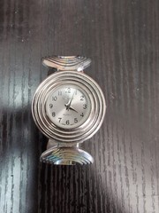 Geneva Platinum Women’s Cuff Bracelet Watch Silver Tone 25mm New Battery