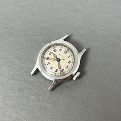 Gallet Racine vintage Nurse Watch in rare Francois Borgel S.S. Case *Original*