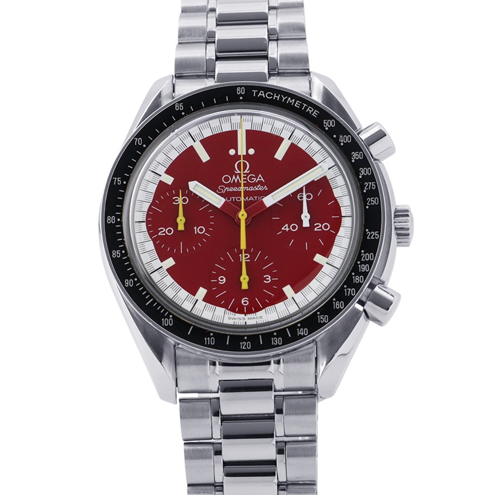 OMEGA Speedmaster Racing Schumacher Model 39mm Stainless Steel Red Dial 3510…