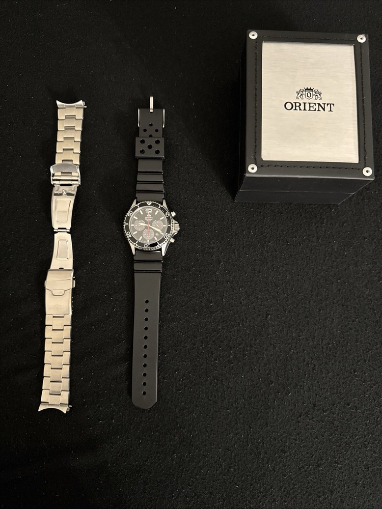 Orient Solar Chronograph Black Dial Sapphire Crystal