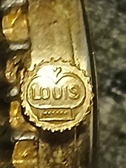 Vintage Louis 17 Jewels Ladies Mechanical Watch Gold Tone ORIGINAL CROWN -WORKS-