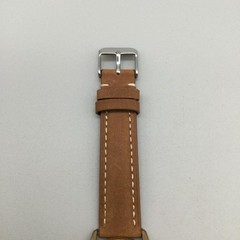 Vintage Wittnauer Genève Mens Watch 32mm 1960’s Brown Leather Band Automatic