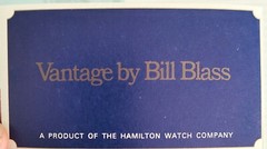 Vintage Hamilton Bill Blass Vantage Wristwatch Stock Market Tape Silk Strap NEW