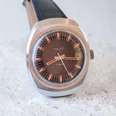 Rare Soviet USSR mechanical watch POLJOT 17 jewerly
