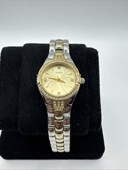 GUESS Waterpro G75466L Two Tone Quartz Analog Women’s Watch Sz. 6″ New Battery