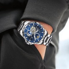42MM GLENAW Men’s Automatic Watch Luxury Waterproof Stainless Steel Luminous NEW