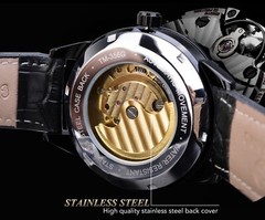 ⌚￼ Forsining Men’s Automatic Water Proof Moon Dial Luxury Business Watch