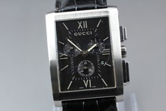 [Exc+5] Gucci 8600M chrono G Metro Black Dial Quartz Men’s Watch From JAPAN