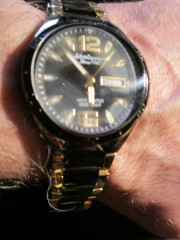 JULES JURGENSEN MONTH DAY WATCH FITS 8 1/2″ WRIST NOT WORKING LOOSE CAP BA-20